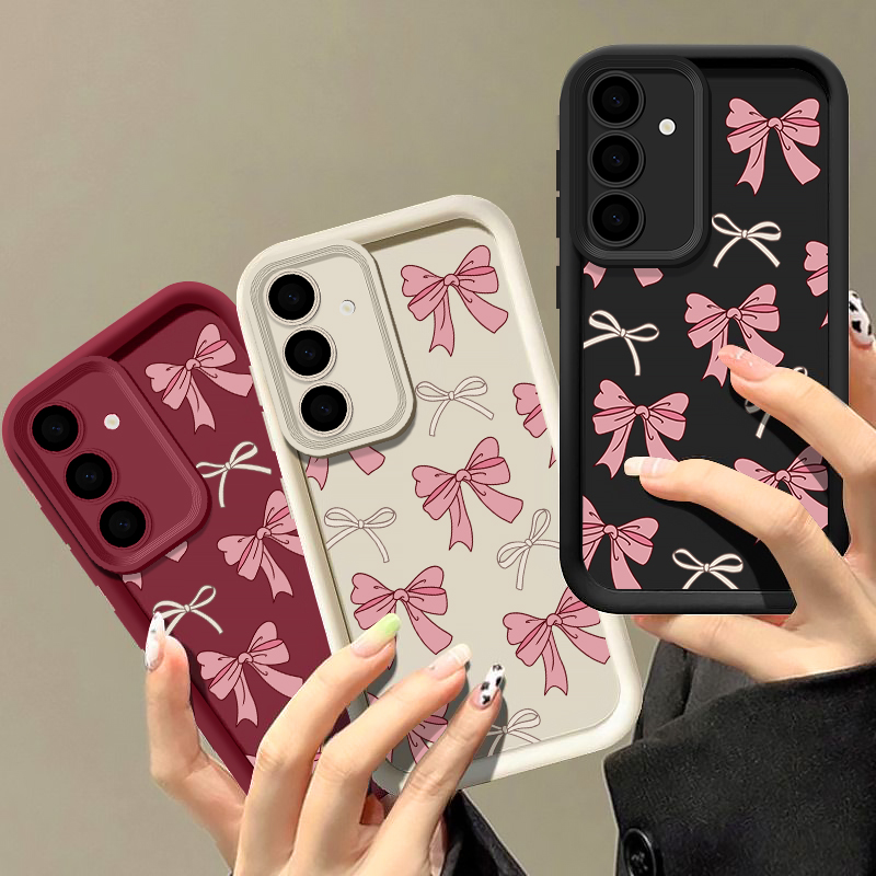 Phone Cases Samsung S25 Fe - Bow Tie Silicone Case For Samsung