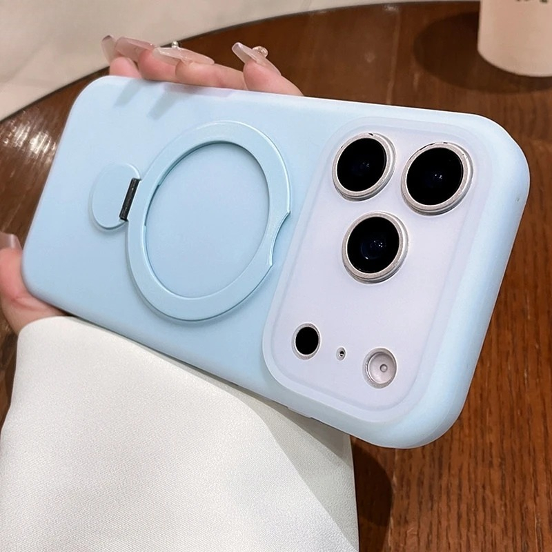 Ring Stand Case - Jelly Soft Silicone Magnetic For Magsafe