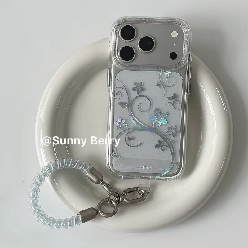 Phone Cases Like Loopy - Fashion Simple Flower Vine Y2K Glitter