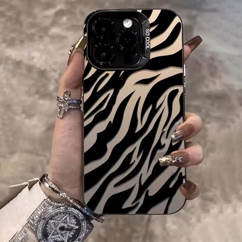 Phone Cases Like Loopy - Zebra Pattern Black Advanced IMD Shockproof