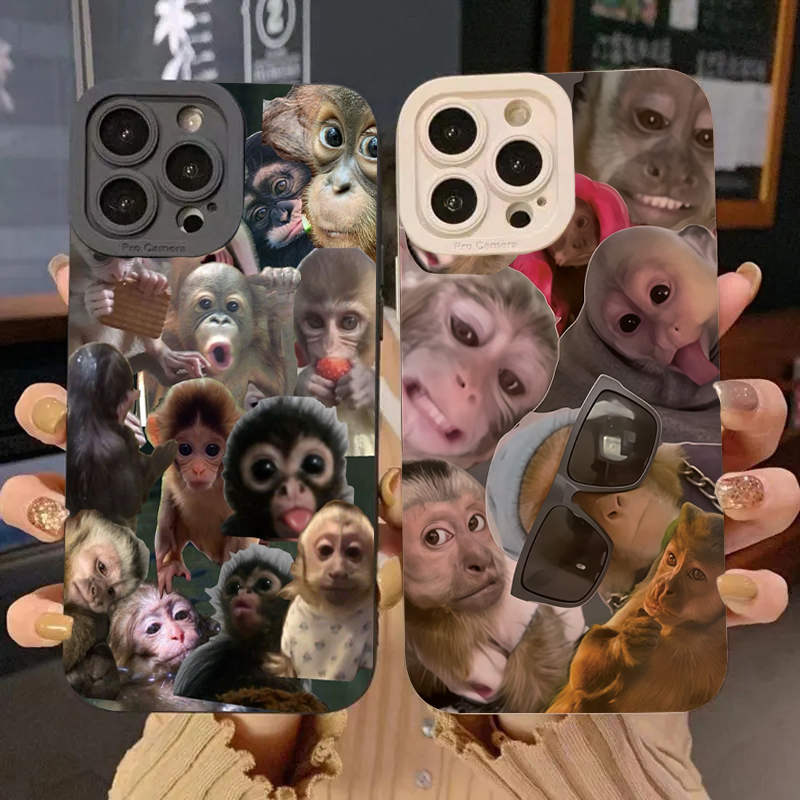Phone Cases Samsung S24 - Funny Monkey Phone Case For Samsung