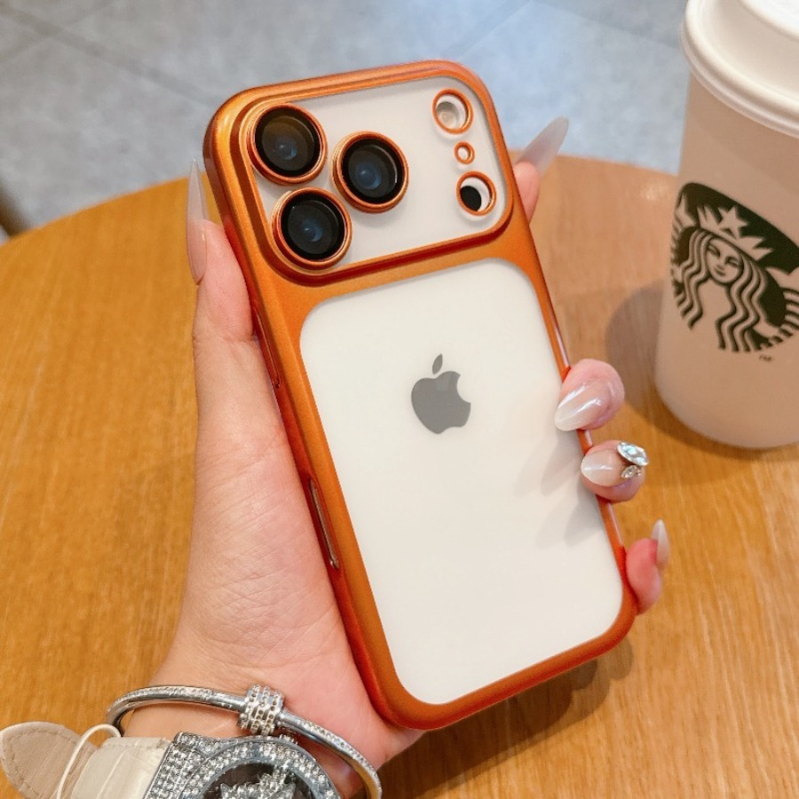 Phone Cases Men - Luxury Matte Clear Electroplate Case for
