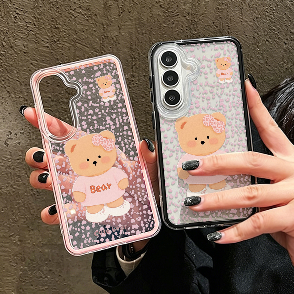 Phone Cases Samsung S24 - Cute Bear Two-in-one Phone Case For