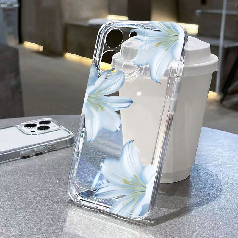 Phone Cases Like Loopy - Fashion Exquisite White Lily Flower Phone