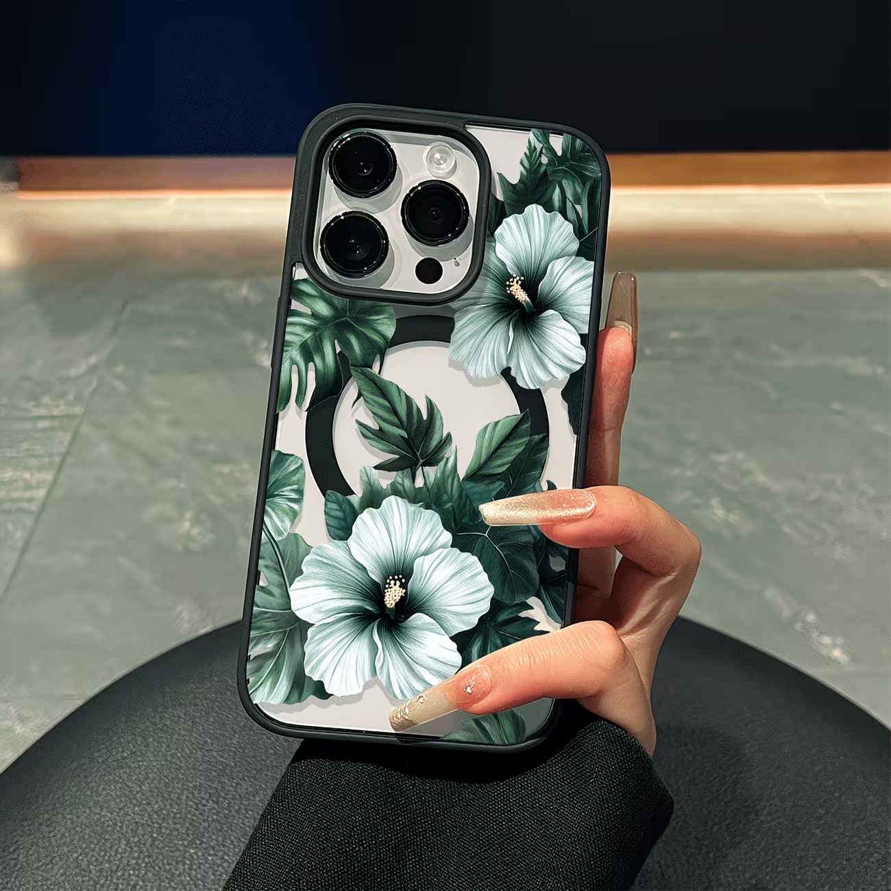 Phone Cases Like Loopy - Green Floral Print Phone Case For