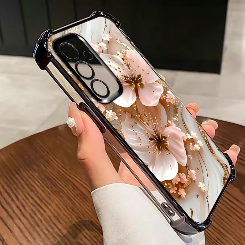 Electroplated Flower Clear Pho - đánh giá và giá Phone Cases Samsung S25 Fe