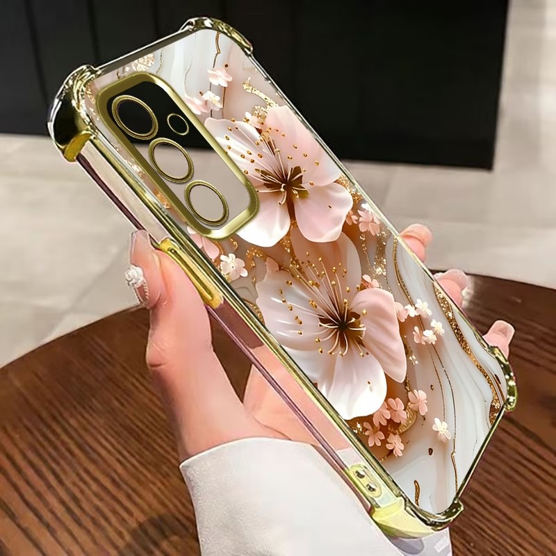 Electroplated Flower Clear Pho - đánh giá và giá Phone Cases Samsung S25 Fe