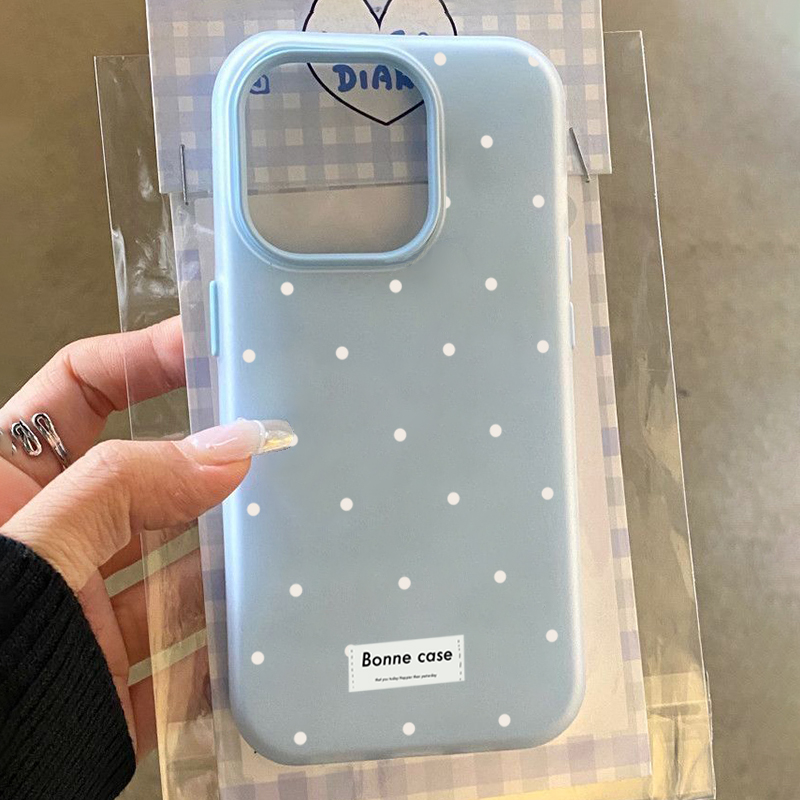 Cute White Polka Dots Design 2 - đánh giá và giá Phone Cases Samsung S25 Fe