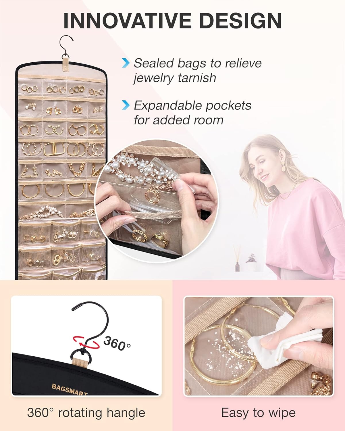 Hanging Jewelry Organizer Stan - đánh giá và giá Ring Stand Case