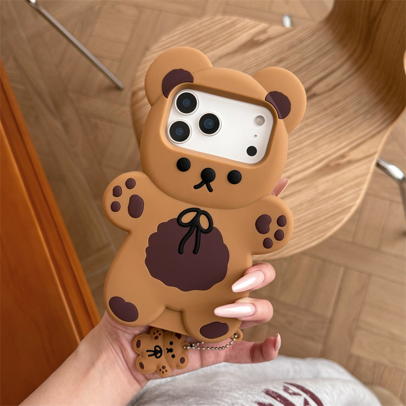 3D Cartoon Bear Soft Silicone  - đánh giá và giá Phone Cases Like Loopy