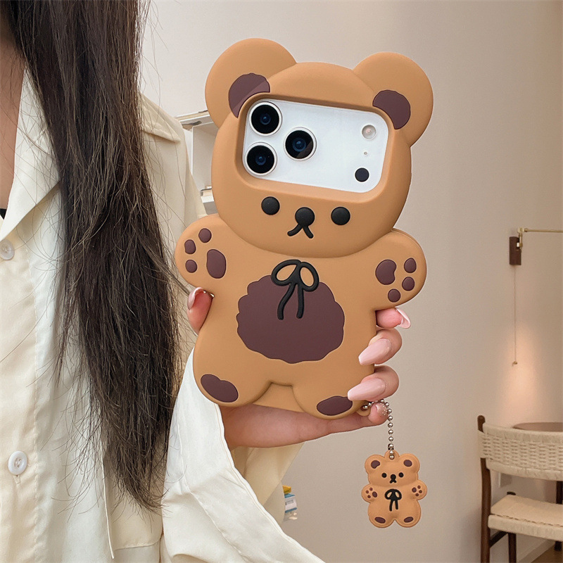 3D Cartoon Bear Soft Silicone  - đánh giá và giá Phone Cases Like Loopy
