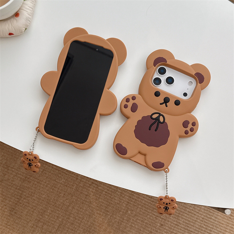 3D Cartoon Bear Soft Silicone  - đánh giá và giá Phone Cases Like Loopy