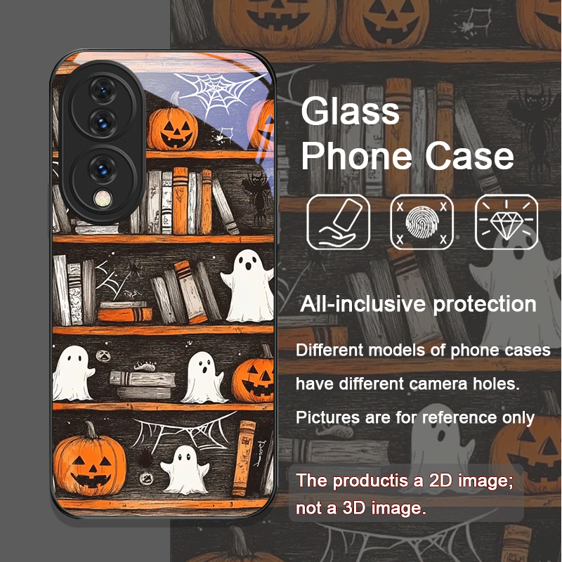 Halloween Pumpkin Ghost Booksh - đánh giá và giá Phone Cases Honor