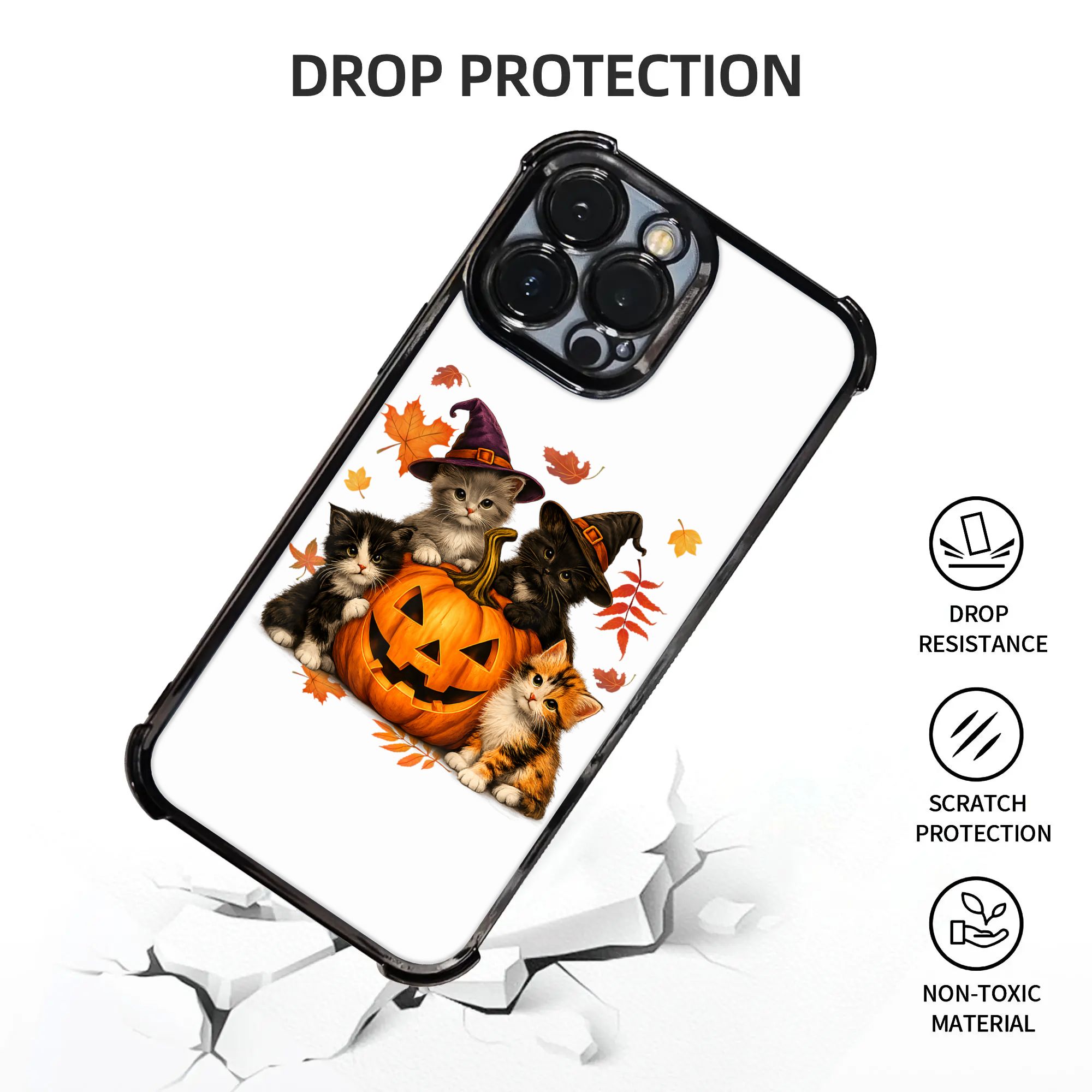 Halloween Cute Cats Pumpkin Sp - đánh giá và giá Phone Cases Men