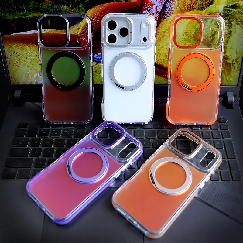 Luxury Laser Gradient Magnetic - đánh giá và giá Ring Stand Case