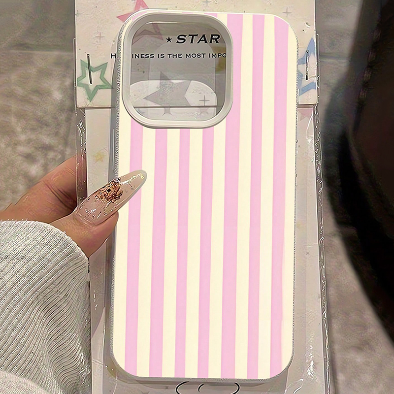 Simple Pink Vertical Striped L - đánh giá và giá Phone Cases Like Loopy