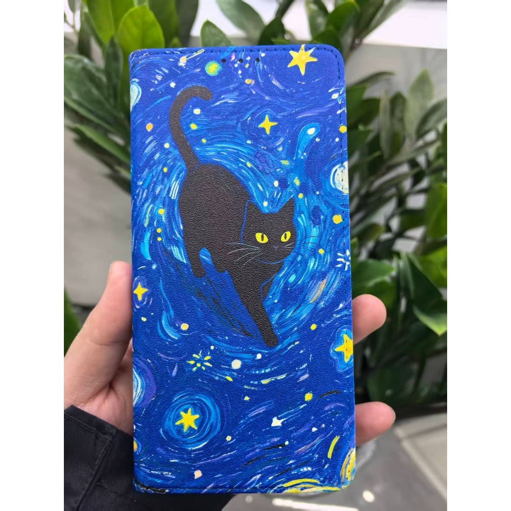 Painted Magnetic Flip Leather  - đánh giá và giá Phone Cases Samsung S24