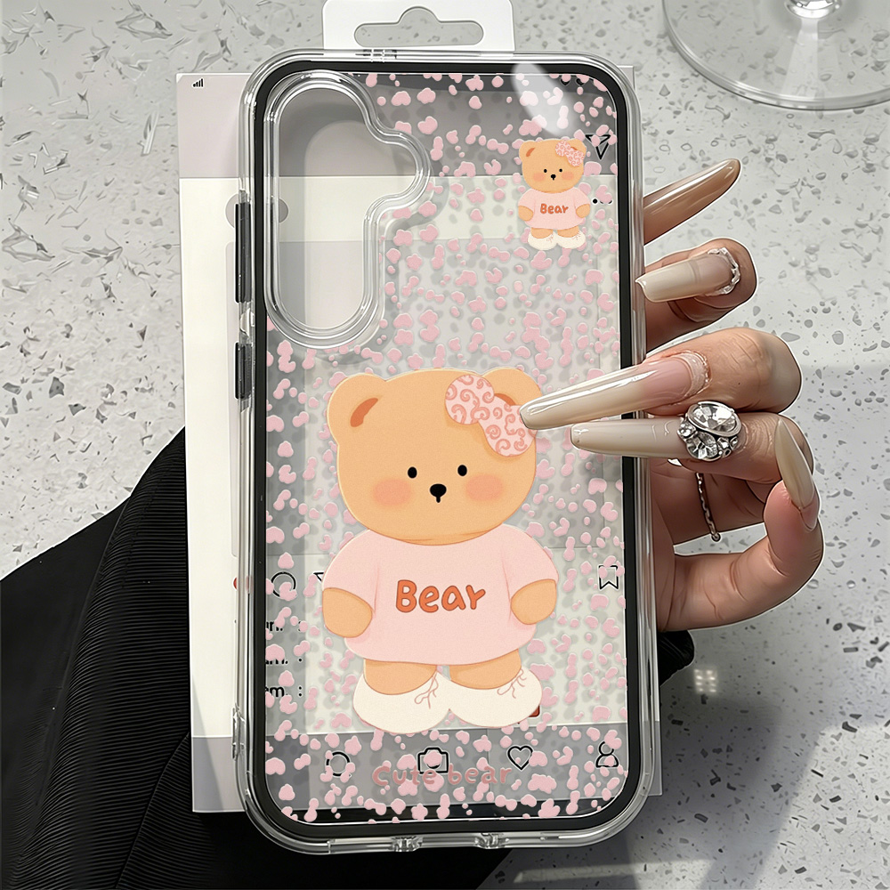 Cute Bear Two-in-one Phone Cas - đánh giá và giá Phone Cases Samsung S24