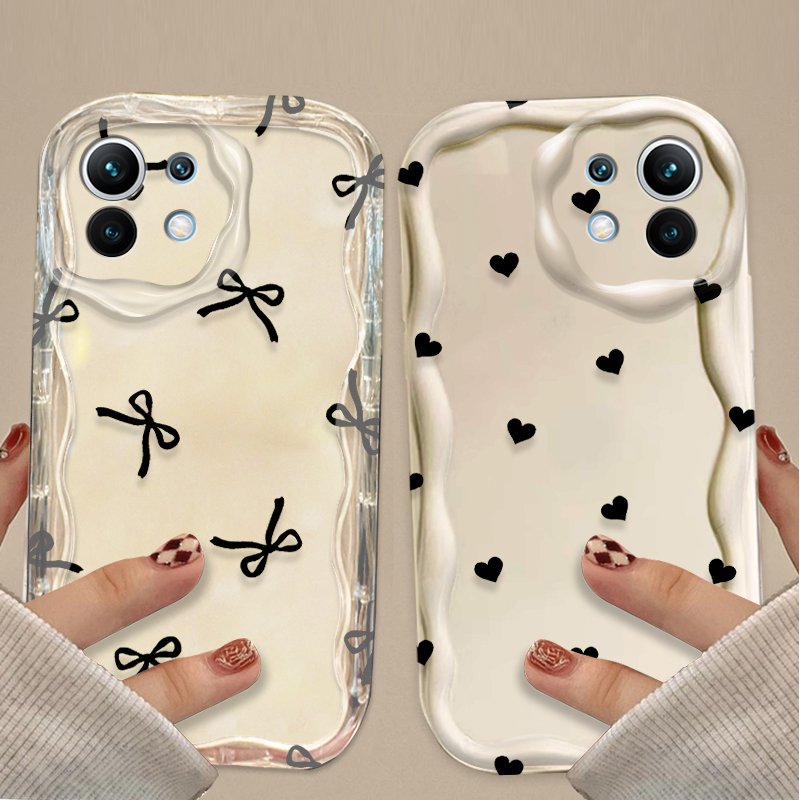 Black Bowknot love Heart Case  - đánh giá và giá Phone Cases Xiaomi