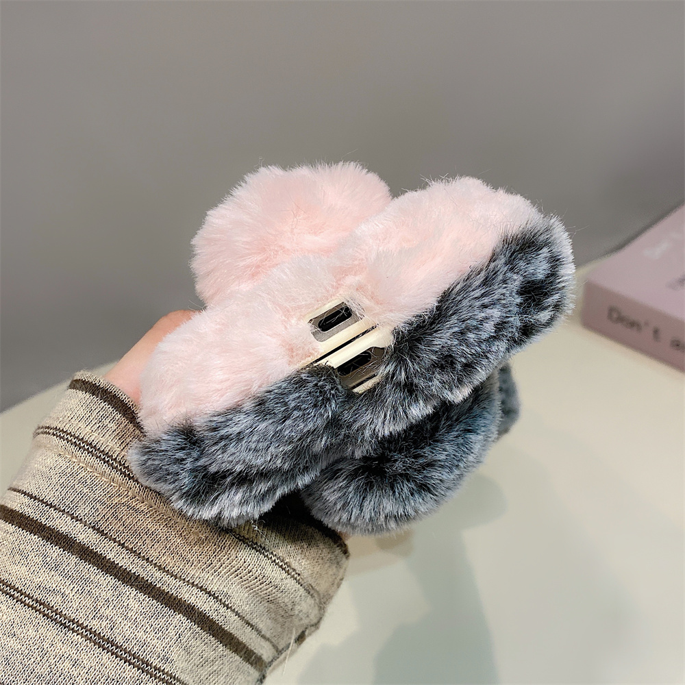 Cute Rabbit Ears Fluffy Stand  - đánh giá và giá Phone Cases Samsung S24